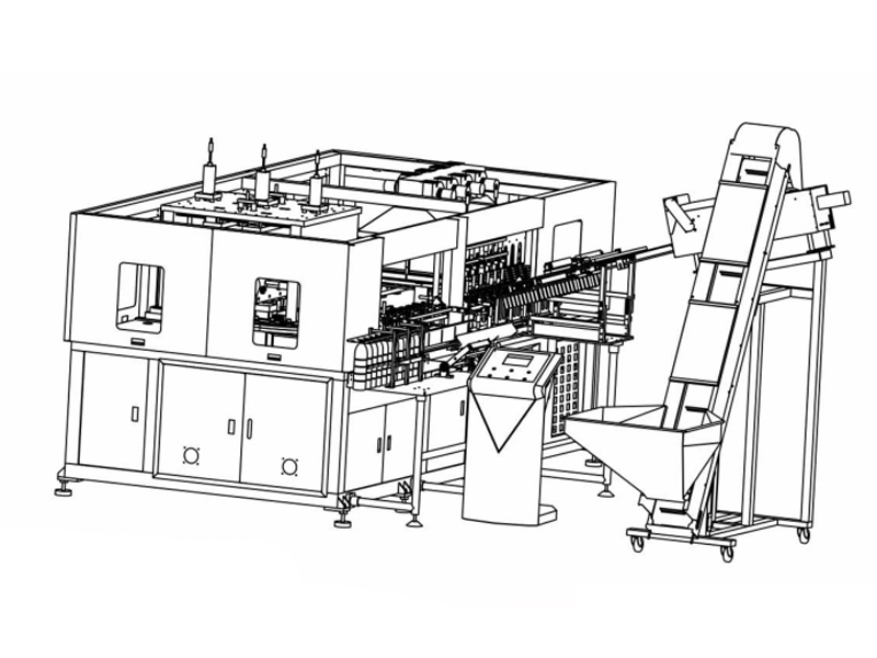 8 Cavity 2L-High Speed Full Automatic Servo Blow Molding Machine